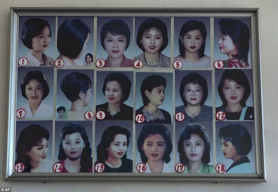 Прически для женщин в северной корее North Korean fashion women are 'encouraged' to choose from 18 officially sanctio