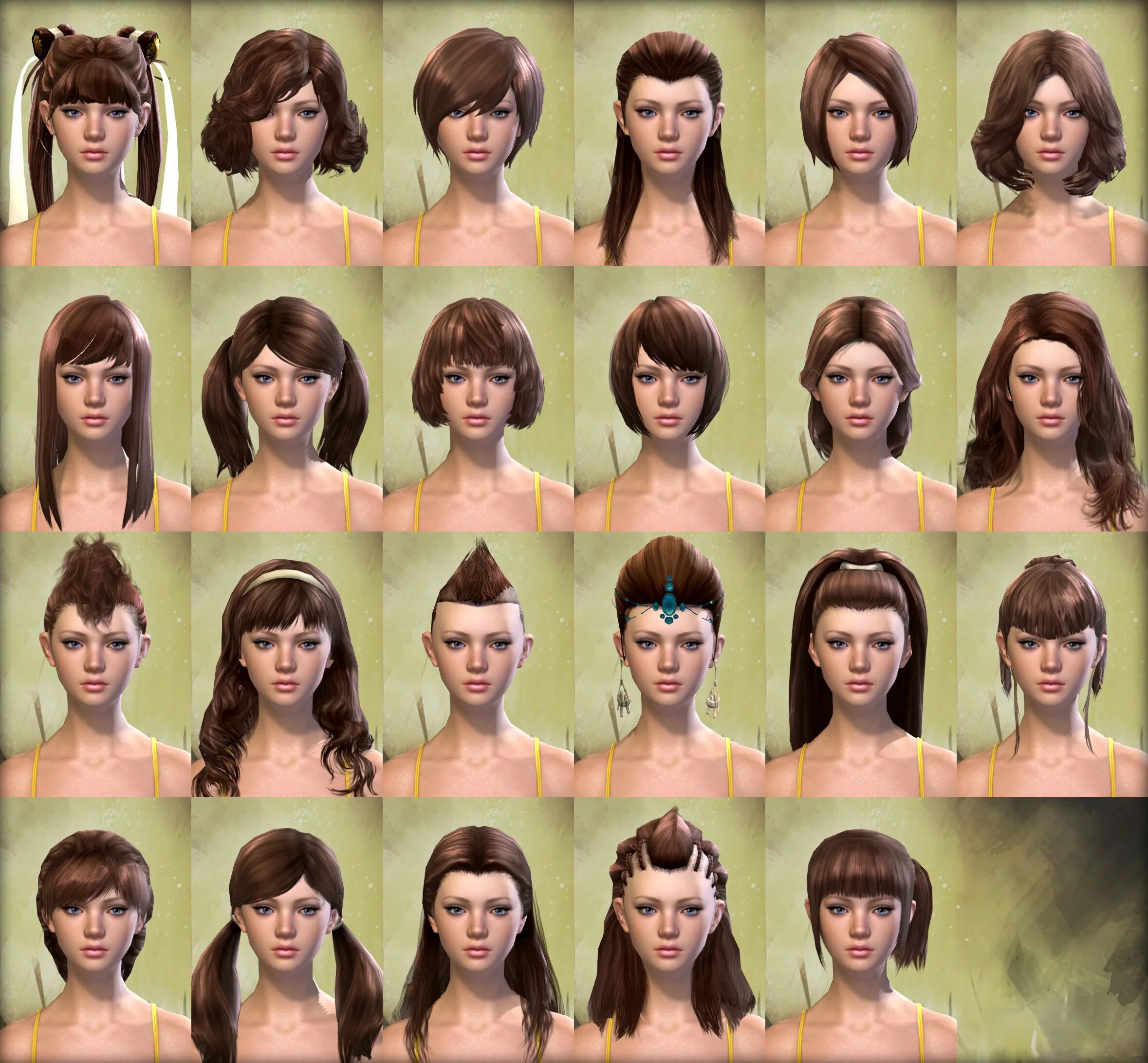 Прически для женских персонажей gw2 female hair Hair styles, Womens hairstyles, Change hair