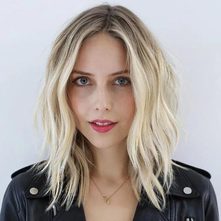 Прически до плеч 2024 Choppy Blonde Balayage Lob Hairstyles for thin hair, Balayage lob, Haircuts for 