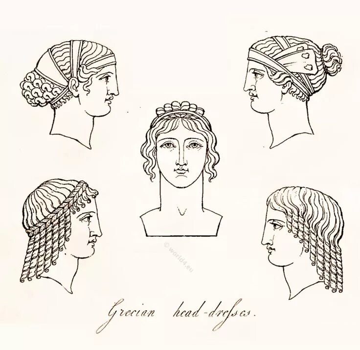 Прически древней греции мужские Ancient Greek Headdresses and Hairstyles. Costume of the ancients. Acconciature 