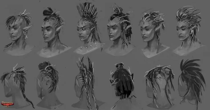 Прически эльфов женские Pin on Divinity: Original Sin 2 - ConceptArt