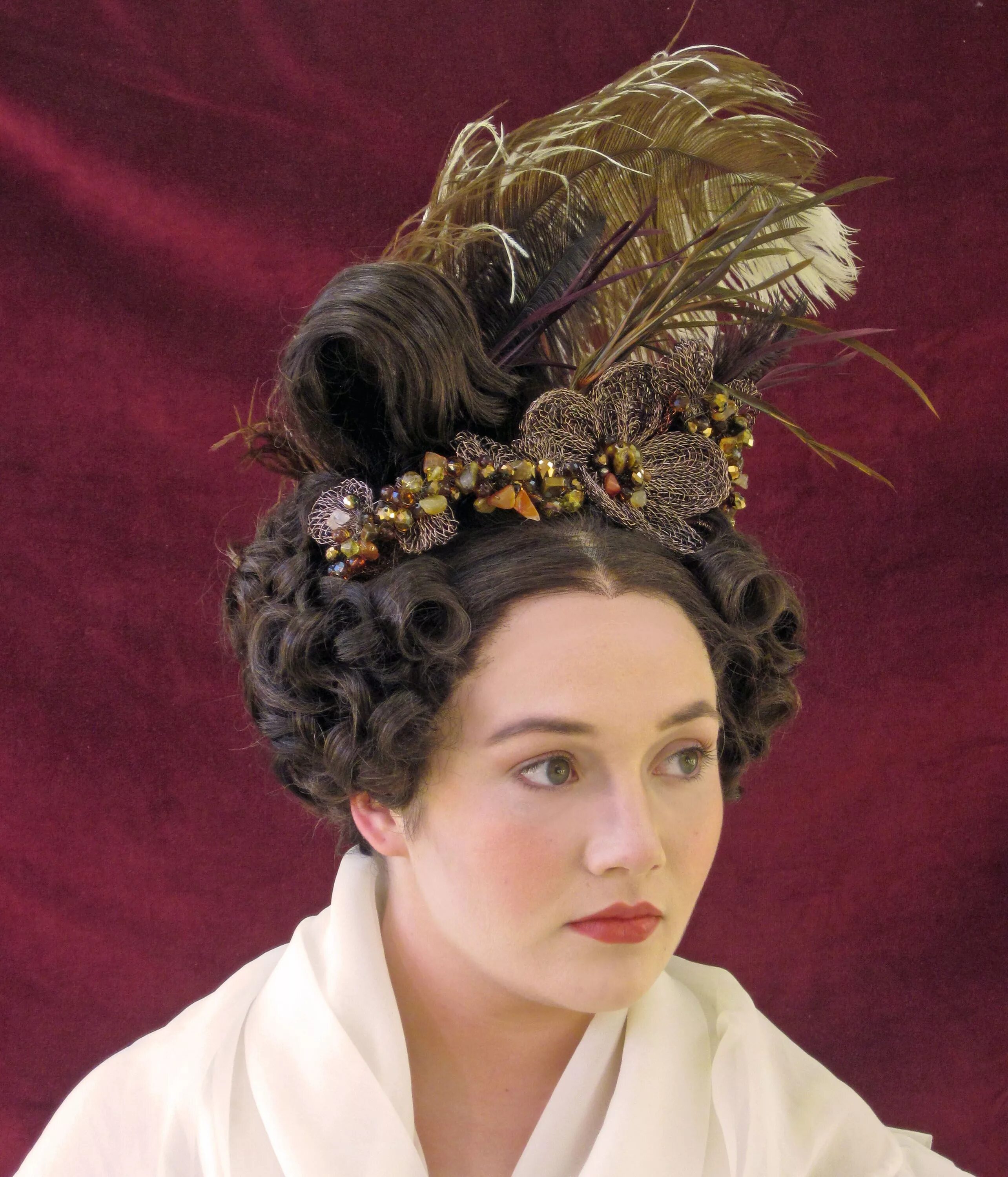 Прически эпох 1830s hairstyles - Google Search Historical hairstyles, Vintage hairstyles, Mexi