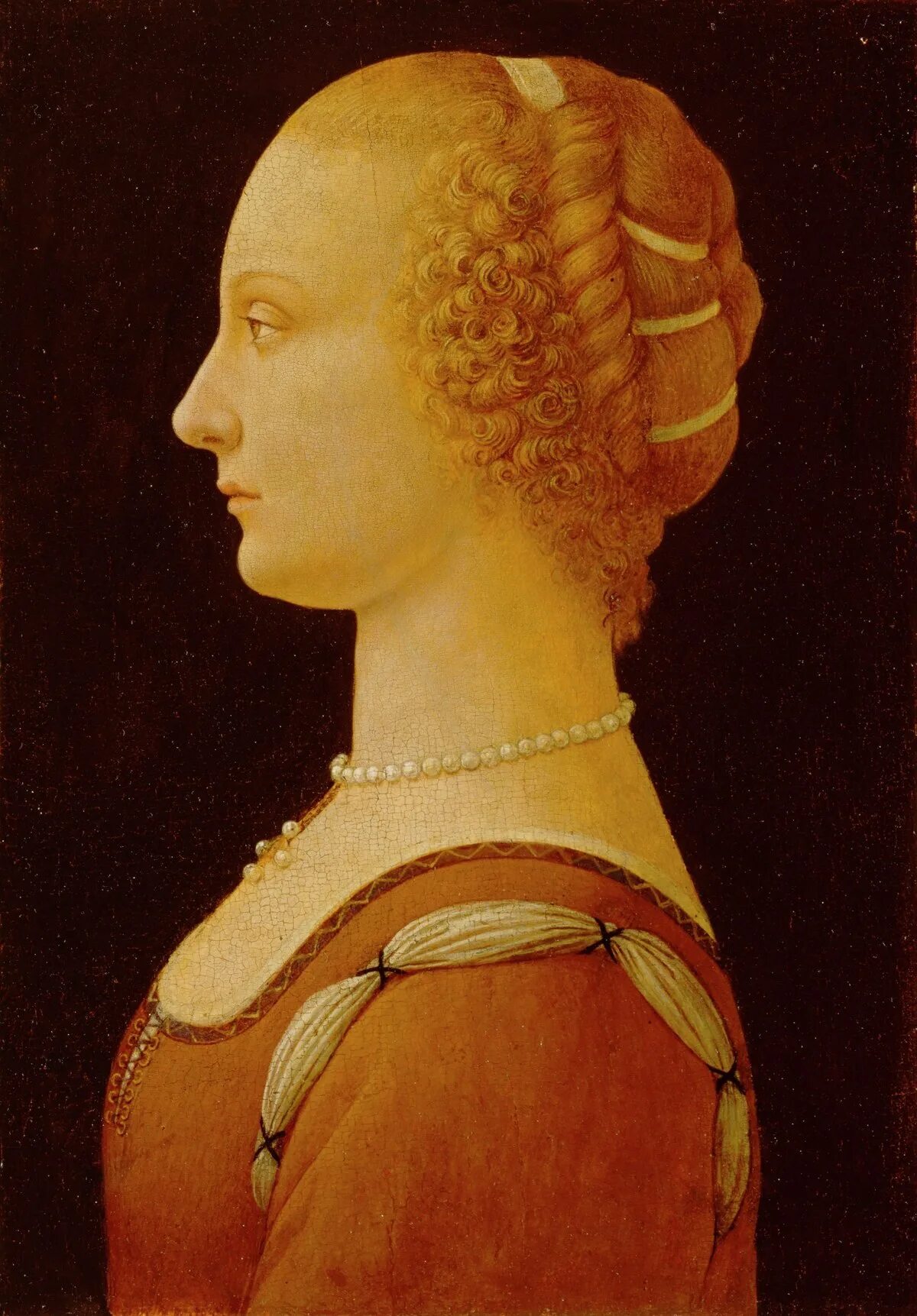 Прически эпохи возрождения женские File:Domenico Ghirlandaio - A Young Woman - 36.90 - Detroit Institute of Arts.jp