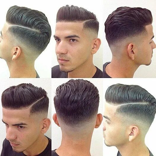 Прически фото со всех сторон Men's Undercut Hairstyle with Beard