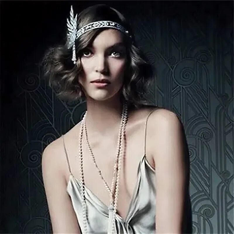 Прически гэтсби для женщин 1920s fashion - Google Search Gatsby hair, Flapper hair, Gatsby headpiece