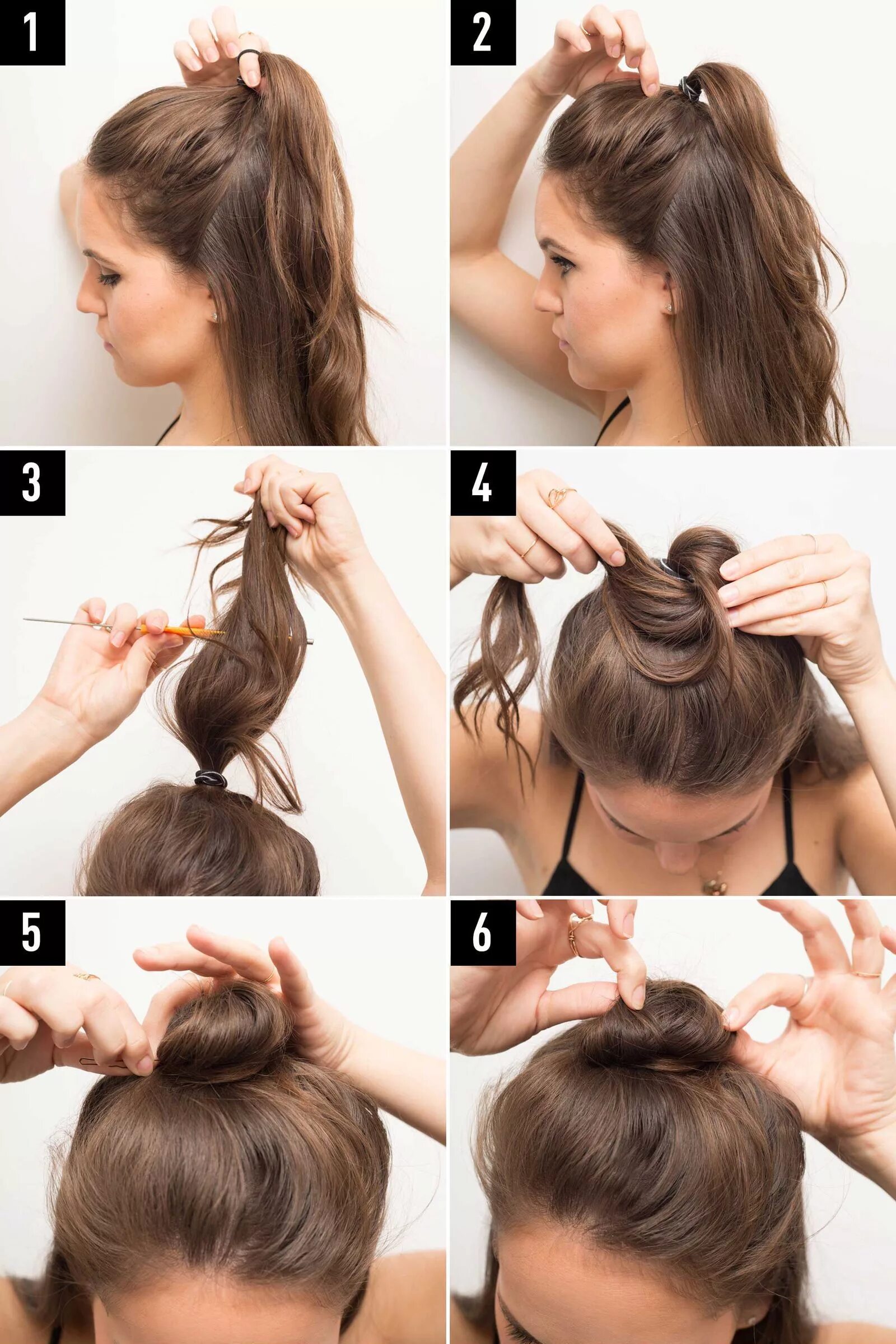 Прически гулька как сделать Put Off Wash Day a Little Longer With These 16 Half-Up Bun Hairstyles Half bun h