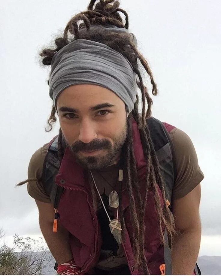 Прически хиппи мужские Men with Dreads - Dreadlock Headband / Head Wrap Rasta hair, Dreadlock hairstyle