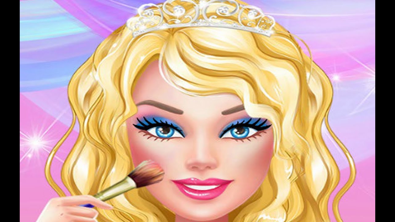 Прически и макияж для девочек играть Barbie Wedding Makeup - Games for little kids - YouTube