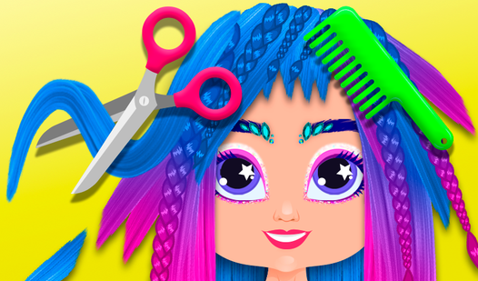 Прически играть для девочек Hairstyles for babies: Beauty Salon (द्वारा Girls Games Puzzles)- मुफ्त में ऑनला