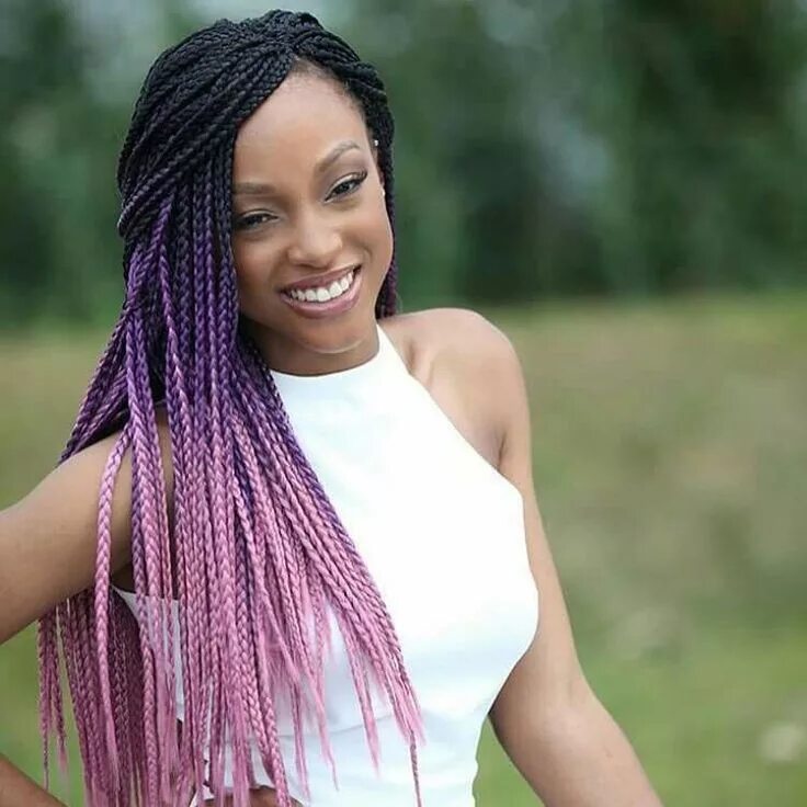 Прически из афрокосичек на длинные волосы Pin on Cabelo Africano Box braids styling, Hair styles, African hairstyles