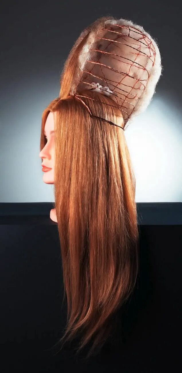 Прически из парика длинные волосы How to make an extravagant end-of-XVIIIth-century hair ! Винтажные прически, Эле