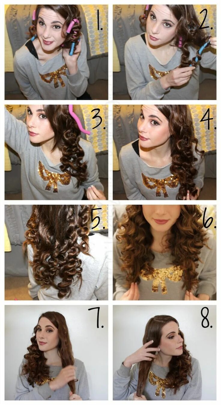 Прически как сделать волнистые волосы how to curl your hair without heat overnight - Google Search Curls no heat, No h