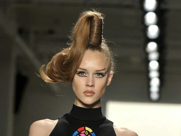 Прически какой мода волос Jeremy Scott Fashion week hair, Hair styles 2014, Hair styles