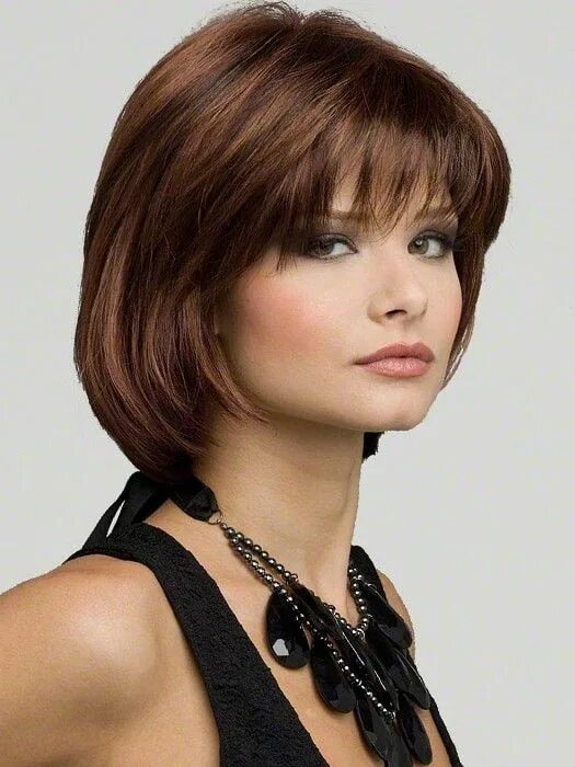 Прически каприз на средние Haley by Envy Monofilament Top Medium hair cuts, Short hair cuts, Short haircuts