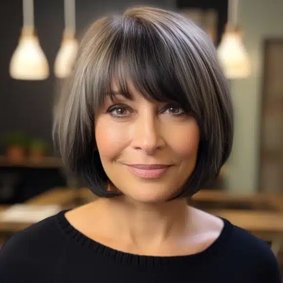 Прически каре для женщин 40 лет 35 Easy Wash and Wear Haircuts for Women Over 60 Fine hair cuts, Chin length hai