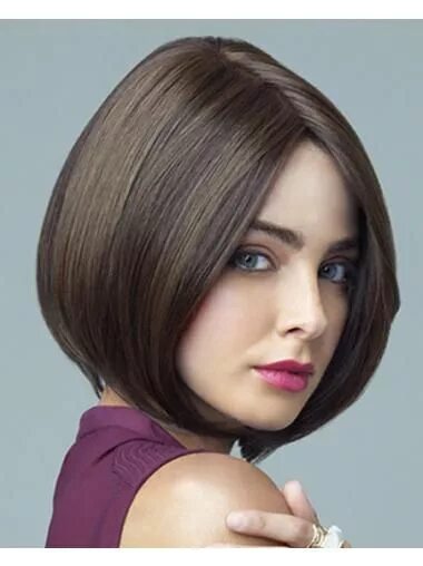 Прически каре красивые волосы Lace Front Wholesome Straight Synthetic Medium Wigs Short bob hairstyles, Bob ha