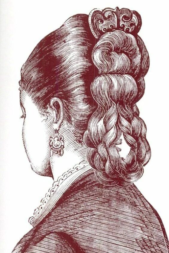 Прически конца Причёски 1870-х Silver hair comb, Victorian hairstyles, Historical hairstyles