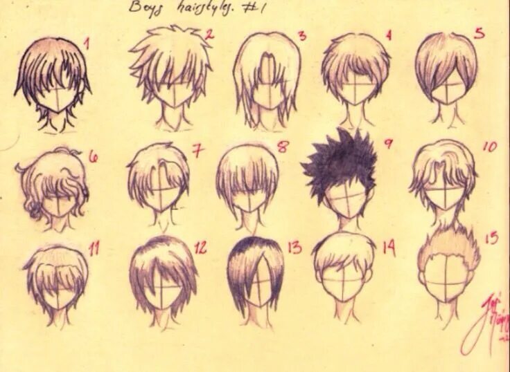 Прически короткие аниме парни Easy guy hair types- Anime boy hair, Anime hairstyles male, Boy hair drawing