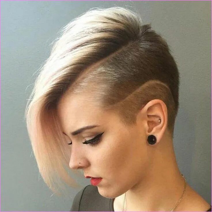 Прически короткие сбрито Pin on bob hairstyles 2019