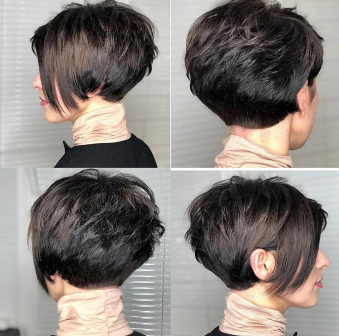 Прически короткие сзади фото Pin on Bob kapsels 07 Short hair cuts for women, Short hair styles pixie, Short 