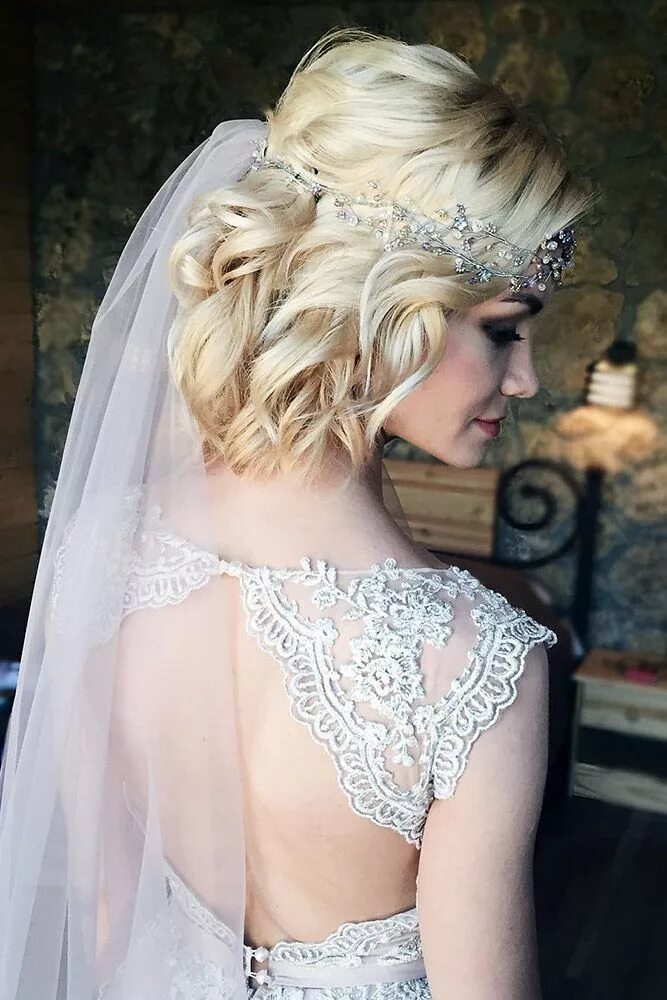 Прически короткие волосы невесты с фатой Wedding Hairstyles For Short Hair 2024 Guide & Expert Tips Short wedding hair, W