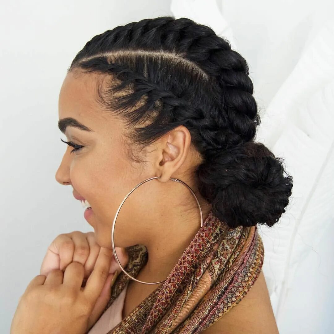 Прически косичками для женщин See this Instagram photo by @lipstickncurls * 8,632 likes Flat twist hairstyles,