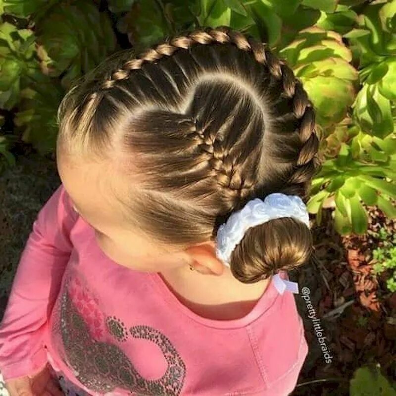 Прически косички для девочек в домашних условиях 10 Gorgeous Braided Hairstyles with Bun for Your Little Girl Braided hairstyles,