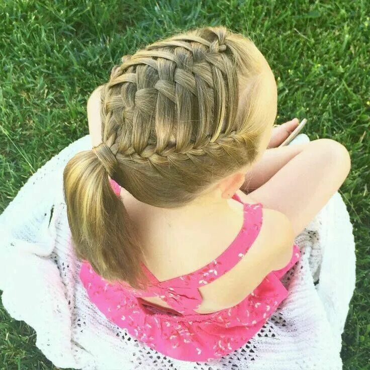 Прически косички на средние волосы для девочек Pin by jamie busch on Hairstyles for the girls Hair styles, Ballet hairstyles, S