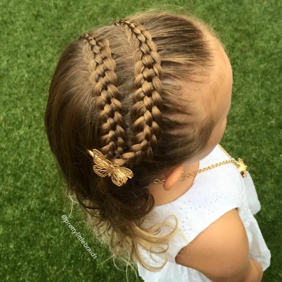 Прически косички на средние волосы для девочек Pretty Little Braids's Photos - Pretty Little Braids Cute braided hairstyles, Ha