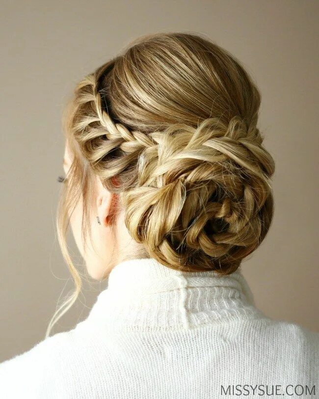 Прически косички на средние волосы фото Pin by Christine Schönbeck on Hochzeiten Rosé hairstyles, Long hair styles, Hair