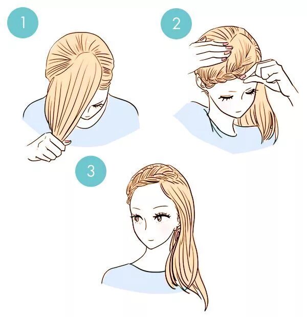 Прически которые легко укладывать How to Style Your Hair in 3 Minutes Tutoriales de peinados, Peinados lindos, Pei