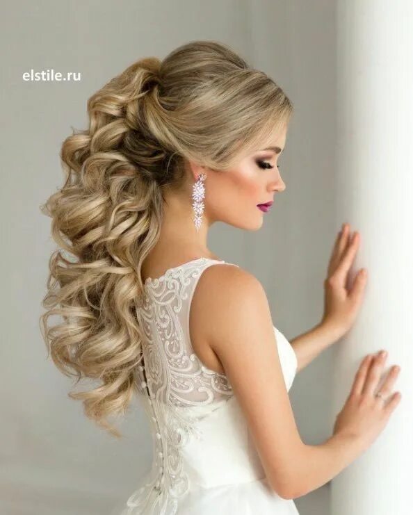 Прически красивые платья wedding-hairstyles-23-07012016-km - MODwedding Wedding hair down, Pagent hair, B