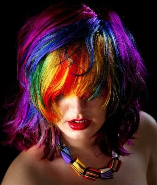 Прически краски волосы the colors of the rainbow - Цвета Радуги Beautiful hair, Rainbow hair color, Rai