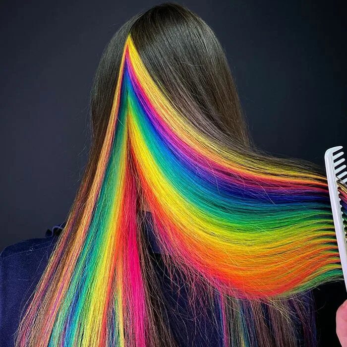 Прически краски волосы 30 Bright, Rainbow-Colored Hairstyles By Russian Artist Snezhana Vinnichenko Rai