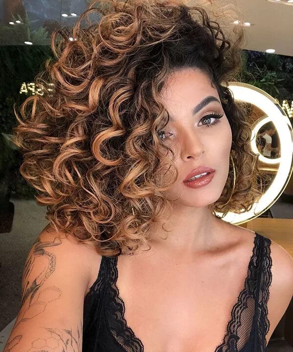 Прически кудряшки на средние волосы 65+ Popular Short Curly Hair Ideas - Love this Hair Curly hair styles, Best curl