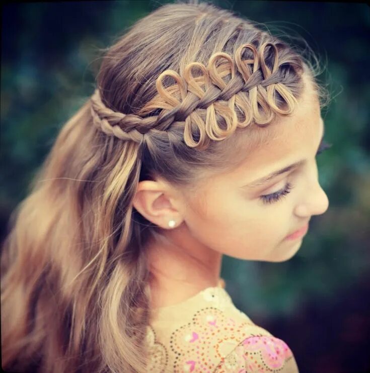 Прически лет 55 Creative girl hairstyles - Hair styling of the little lady Geflochtene frisur