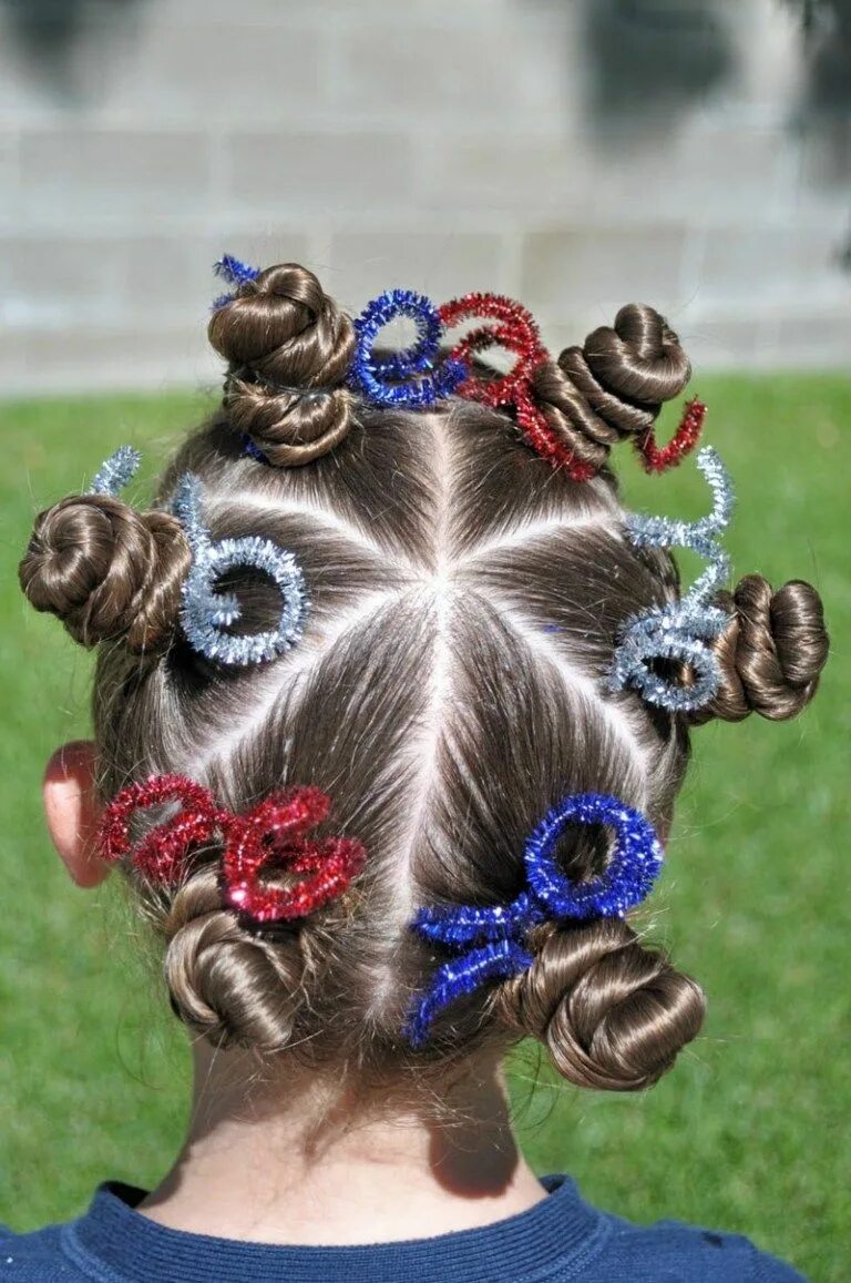 Прически мира для девочек 4th of July Hair & Accessory Roundup - Babes In Hairland Crazy hair, Crazy hair 