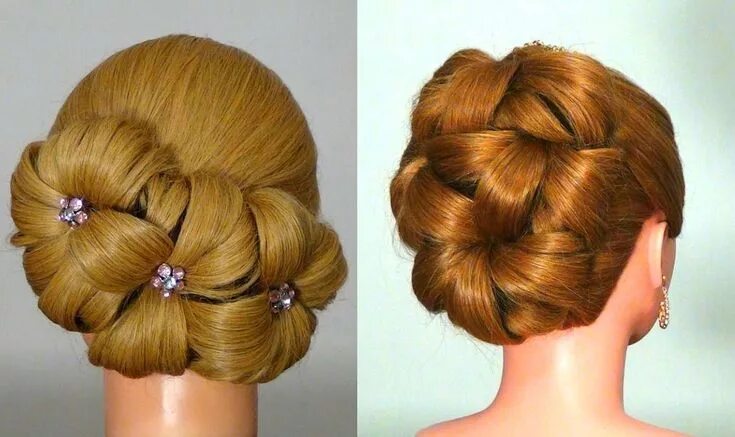 Прически много фото Прическа для длинных волос на Новый Год! Hairstyle for New Year Peinados con pel