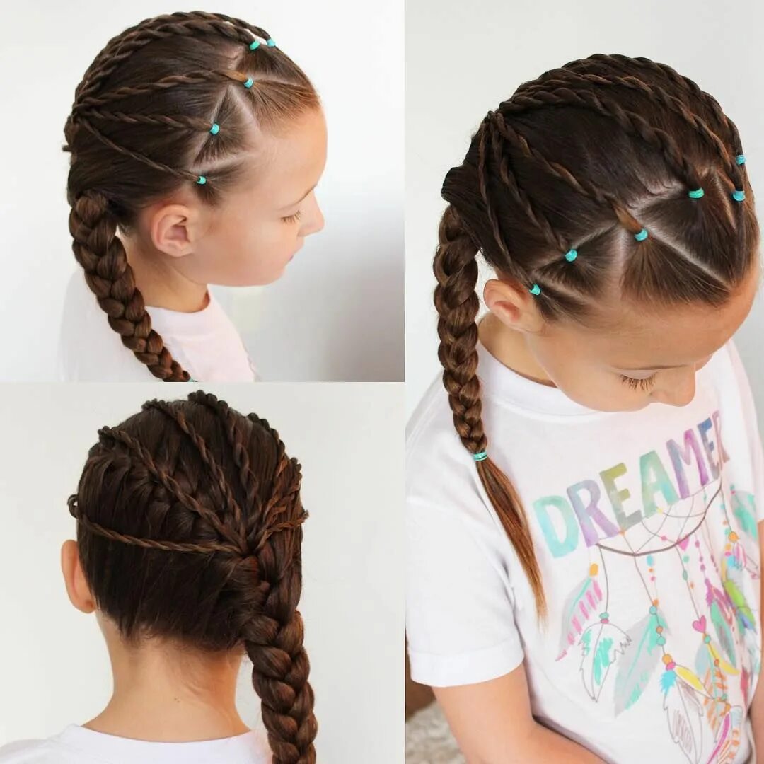 Прически можно заплести в школу See this Instagram photo by @sheerbraidedbliss * 1,728 likes Girl hair dos, Baby