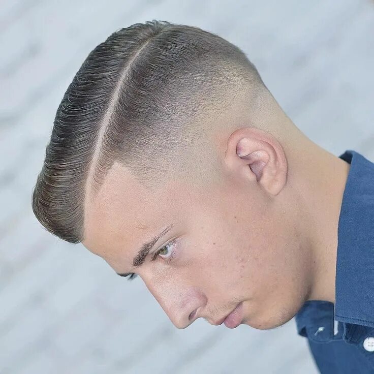 Прически мужские бока под ноль Sharp Fade Side Part #SidePartHairstylesforMen Haircuts for men, Clean cut hairc