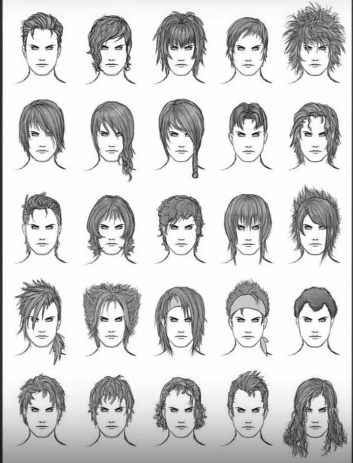 Прически мужские мультяшные Pin on Идеи для волос Drawing male hair, How to draw hair, Anime hairstyles male