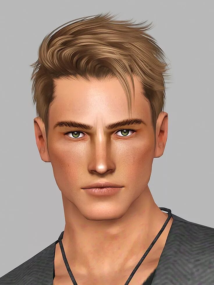 Прически мужских персонажей Shock & Shame - buckleysims: I tweaked this sim, and I think I... Sims 4 hair ma