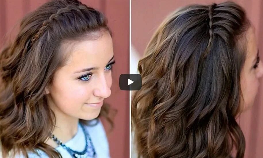 Прически на 1 сентября каре DIY Faux Waterfall Headband Hairstyle Easy Life Hacks Headband hairstyles, Cute 