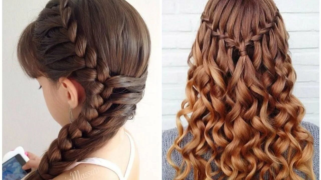 Прически на 2 сентября длинные волосы beautiful hair style/new updo hair styles. - YouTube