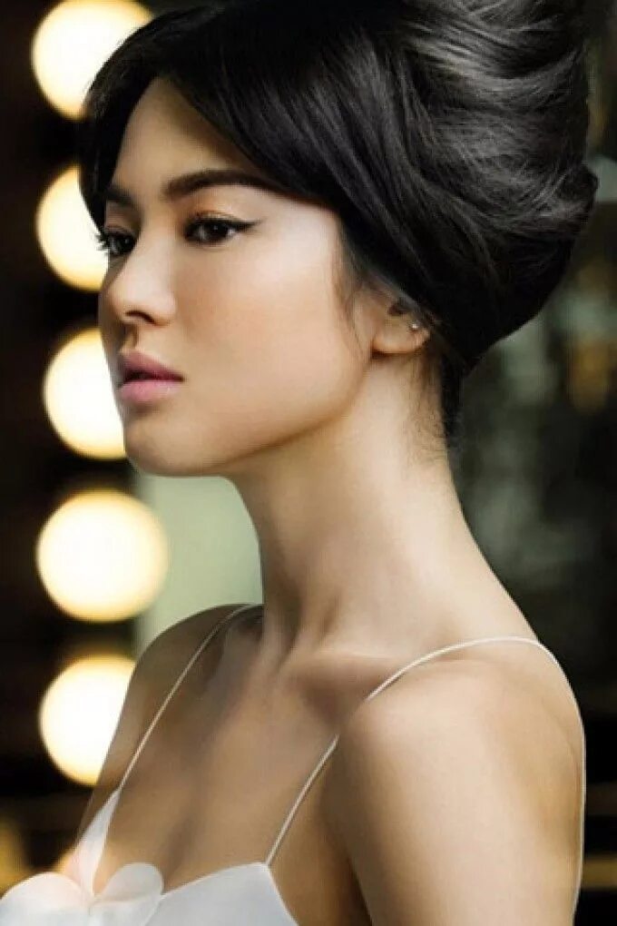 Прически на азиатские волосы Song Hye Kyo Wedding hairstyles, Trendy wedding hairstyles, Korean hairstyle