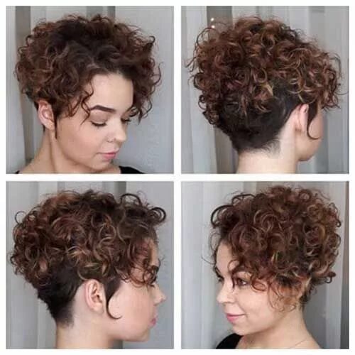 Прически на биозавивку на короткие волосы Kurze Curly Hairstyles-19 Curly hair photos, Haircuts for curly hair, Short curl