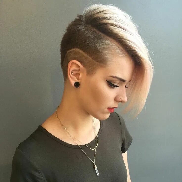 Прически на бок короткие волосы женские Pin on Shaved hair designs Half shaved hair, Short shaved hairstyles, Side hairc