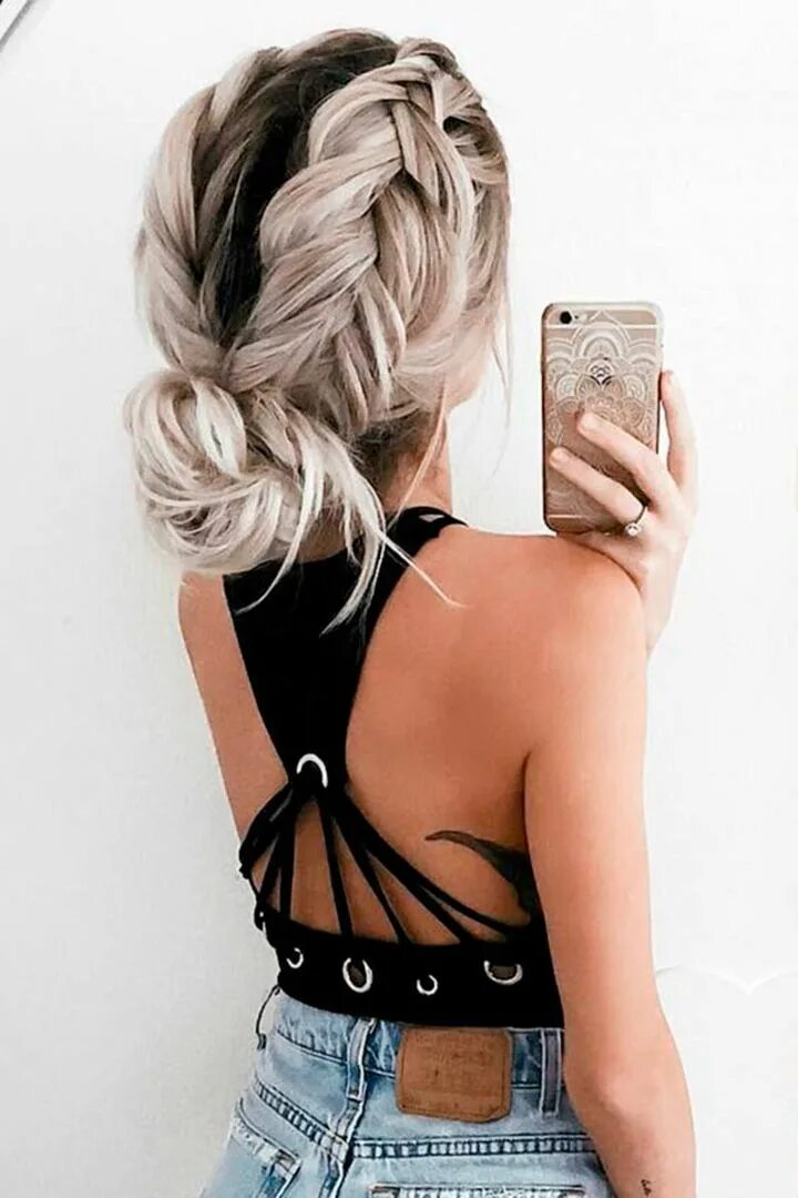 Прически на дискотеку на длинные волосы 80 peinados Pinterest para esta primavera - Moda- StyleLovely Easy hairstyles, M