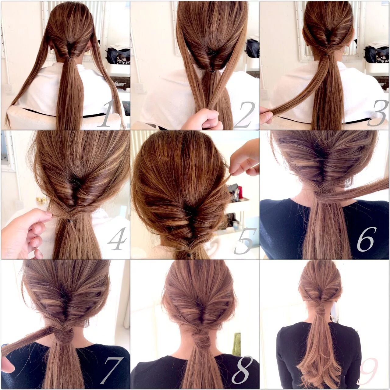 Прически на длинные быстро самой себе Hair arrange https:/hair.cm Hair arrange, Easy hairstyles for long hair, Long ha