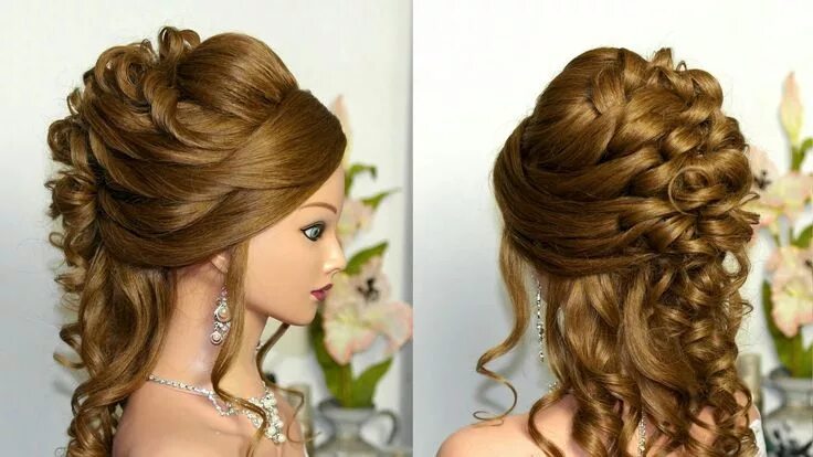 Прически на длинные волосы без Pin by Faranakhan096 Khan on Hairstyles Curls for long hair, Simple wedding hair